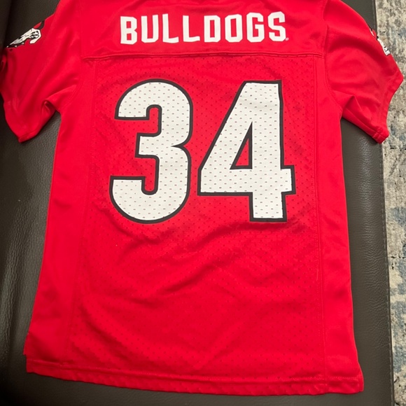 UGA Bulldogs Kids Football Jersey 34 XS 4/5 - Picture 3 of 4